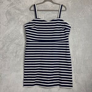 Old Navy Nautical Stripe Tank Dress Womens XXL Knee Length Casual Summer Travel‎